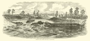 La flotte de Porter passant le barrage à Alexandria, mai 1864 - American School