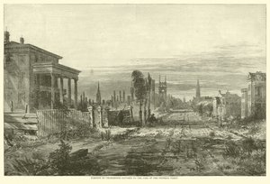 Partie de Charleston exposée au feu de la flotte fédérale, août 1863 - American School