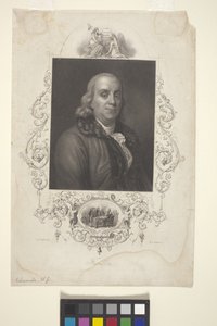 Portrait De Benjamin Franklin - American School