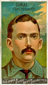 Portrait de Fred Dunlap, Pittsburgh Alleghenys, 1887 - American School