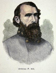 Portrait du général Ambrose P. Hill (lithographie en couleur) - American School