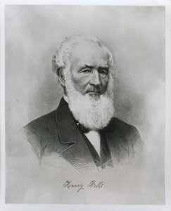 Portrait de Henry Wells (1805-78) co-fondateur de Wells Fargo & Co. - American School
