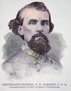 Portrait du lieutenant général Nathan B. Forrest (1821-77) - American School