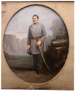 Portrait du major William Preston (huile sur toile) - American School