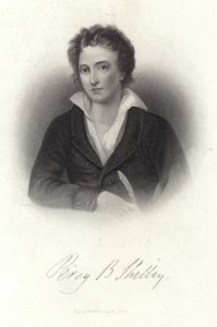 Portrait de Percy Bysshe Shelley - American School
