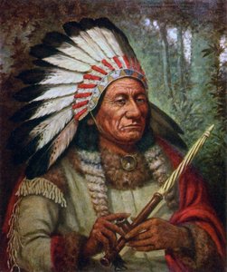 Portrait de Sitting Bull - American School
