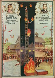 Affiche publicitaire pour The Nords - Champion High and Fancy Divers - American School