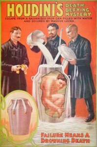 Affiche publicitaire pour un nouvel acte de Houdini
