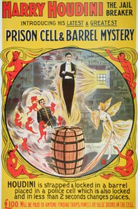 Affiche publicitaire pour un nouvel acte de Houdini