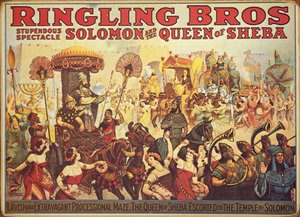 Affiche publicitaire pour le cirque 