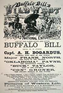 Affiche pour le Wild West Show de Buffalo Bill (1846-1917) - American School