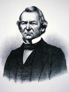 Président Andrew Johnson (1808-75) (gravure) - American School