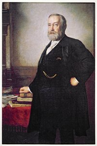 Affiche électorale du président Benjamin Harrison (1833-1901)