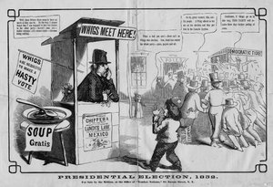 Élection présidentielle, 1852, publié par Thomas W Strong, New York, 1852 - American School