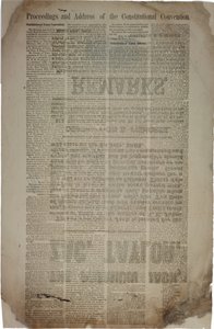 Procédures et adresse de la Convention constitutionnelle, c.19 mars 1861