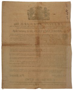 Proclamation au nom de Francis Bernard, gouverneur de la baie du Massachusetts : annonçant un jour de jeûne pendant la guerre de Sept Ans, 8 avril 1761