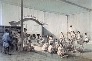 Bain public à Simoda, 1856 - American School
