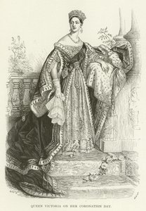 La reine Victoria le jour de son couronnement - American School