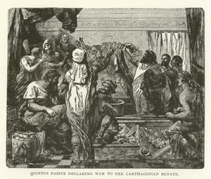 Quintus Fabius déclarant la guerre au Sénat carthaginois - American School
