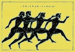 Course, illustration de History of Greece par Victor Duruy, publiée en 1890 - American School