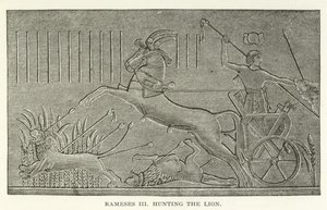 Ramsès III chassant le lion