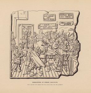 Recherches sur les chemins de fer romains (lithographie) - American School