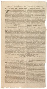 Résolutions imprimant la proposition de NYS pour des amendements à la Constitution, octobre 1788 - American School