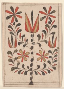Récompense de mérite (Belohnung), peinture Fraktur - American School