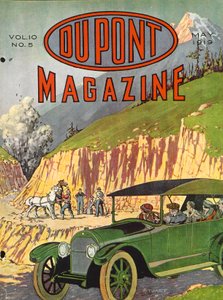 Construction de routes, couverture du DuPont Magazine, mai 1919