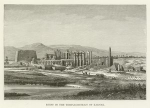 Ruines dans le district du temple de Karnak