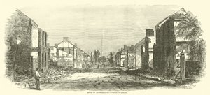 Ruines de Chambersburg, la rue principale, septembre 1864 - American School