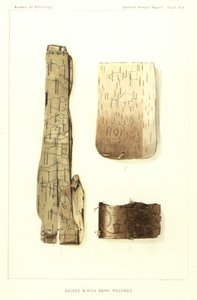 Archives sacrées en écorce de bouleau - American School