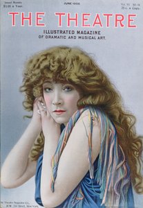 Sarah Bernhardt dans le rôle de la Sorcière, une pièce de Sardou, illustration de couverture du magazine Théâtre, juin 1906 - American School