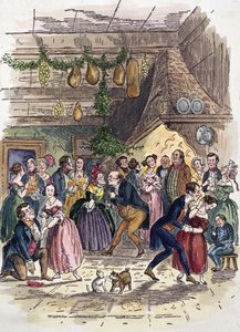 Scène de Un chant de Noël, par Charles Dickens - American School