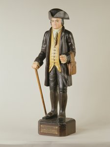 Sculpture de Diedrich Knickerbocker qui se trouvait dans Knickerbocker Hall à New York, vers 1850-67 - American School