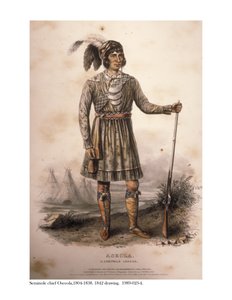 Chef séminole Osceola, 1842 - American School