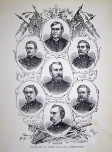 Sept portraits de commandants de cavalerie éminents de l