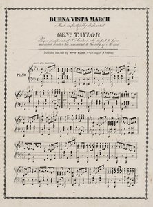 Partition musicale, Buena Vista March - American School