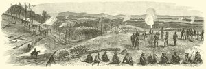 Bombardement du chemin de fer près de Resaca, mai 1864 - American School