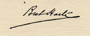 Signature de Francis Bret Harte (1839-1902) - American School