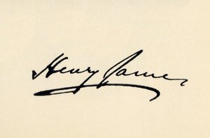 Signature de Henry James - American School