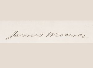 Signature de James Monroe - American School