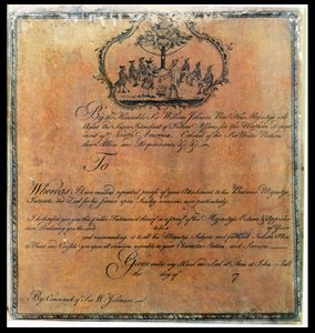 Témoignage indien de Sir William Johnson (1715-74), c.1770 - American School