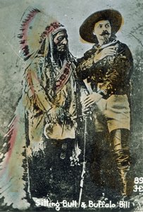 Sitting Bull et Buffalo Bill, vers 1885 - American School
