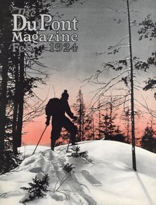 Ski, couverture du DuPont Magazine, février 1924 - American School