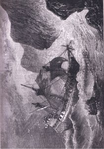 Somers échoue son navire, illustration de l