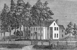 Vue sud-ouest de la maison du juge Ellsworth, de 