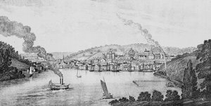 Vue sud de la ville de Norwich, de 