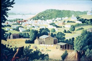 St Joseph, Missouri, maison du hors-la-loi Jesse Woodson James (1847-82) vers 1865 - American School