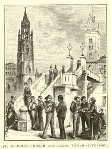 Église Saint-Nicolas et tour de signalisation, Liverpool - American School